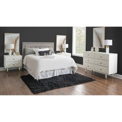 6 Drawer Geo Textured Dresser - Linon