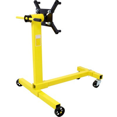 DSVIMOY Rotating Engine Stand, Engine Stand Rotating Stand with 1000-Lb Capacity, Engine Hoists & Stands, Yellow, 30"*15.4"*33.5"