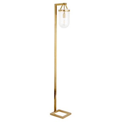 Hudson and Canal 68" Tall Floor Lamp with Glass Shade
