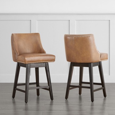 Spruce&Spring Counter Height Swivel Barstool Set of 2
