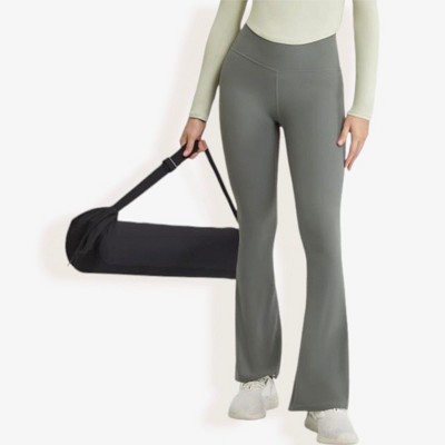 Anna-Kaci Active Women's High Waist Flare Leggings with Comfortable Stretch Fit