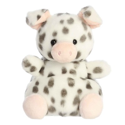 Aurora Small Party Sized Piggles Spotted Piglet Palm Pals Adorable Stuffed Animal Gray 8"