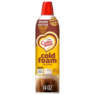 Coffee mate Cold Foam Brown Butter Chocolate Chip Coffee Creamer - 14oz