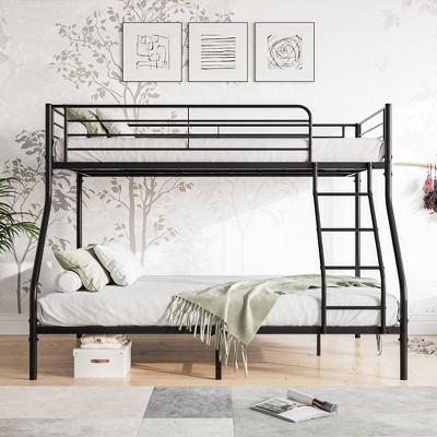 Metal Bunk Bed: Heavy Duty Twin-Over-Full, Easy Assembly, Extra Safe Guardrail