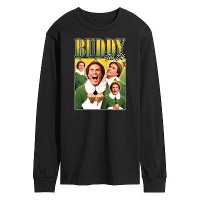 Men's - ELF - Christmas Buddy the Elf Long Sleeve Graphic T-Shirt