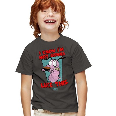 Courage The Cowardly Dog Not Gonna Like Kids T Shirt For Youth  Charcoal