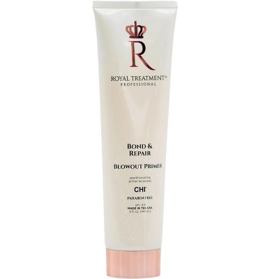 CHI Royal Treatment Bond & Repair Blowout Primer (5 oz) for Chemically Treated and Damaged Dry Hair. Leave-In Treatment