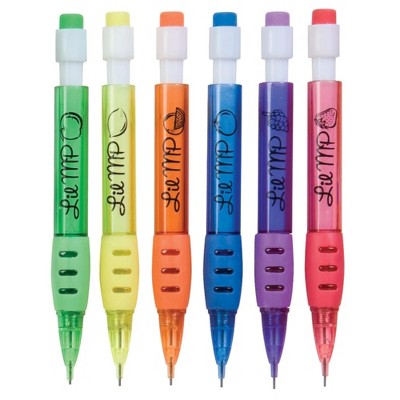 Scented Mini Mechanical Pencils (6 Pack) - Fun Scents, Cute Designs, 0.7mm #2 HB Lead