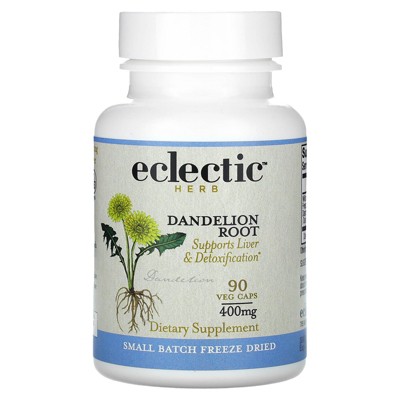 Eclectic Herb Freeze Dried Dandelion Root, 400 mg, 90 Veg Caps