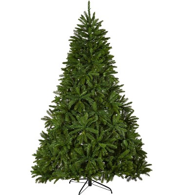 Nearly Natural 7-ft Sierra Spruce Natural Look Artificial Christmas Tree with 500 Clear LED Lights and 2213 Tips