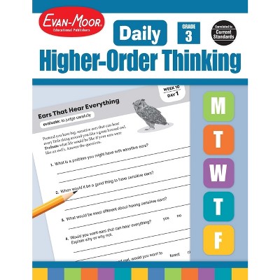 Daily Higher-Order Thinking, Grade 3 Teacher Edition - by  Evan-Moor Educational Publishers (Paperback)