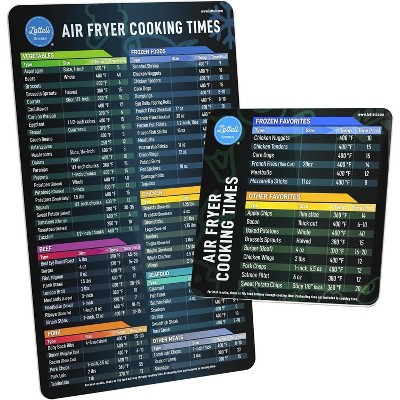 Maison Products Air Fryer Magnetic Cheat Sheet Set, Air Fryer Accessories Cookbook, Airfryer Accessory Magnet Sheet Quick Reference Guide for Cooking