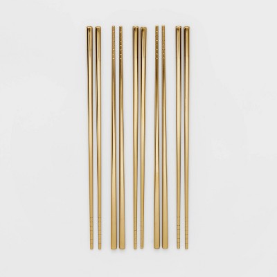 5pk Stainless Steel Chopsticks Set - Threshold™