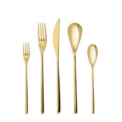 20pc Stainless Steel Dragonfly Silverware Set - Fortessa Tableware Solutions