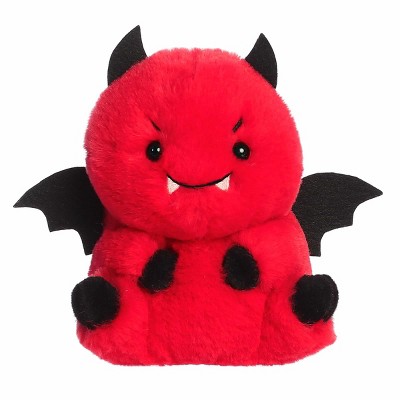 Aurora Mini Danny Devil Rolly Pet Spooky Stuffed Animal Red 5"