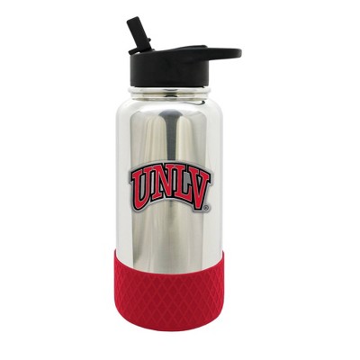 NCAA UNLV Rebels 32oz Chrome Thirst Water Bottle: Stainless Steel, Portable Drinkware