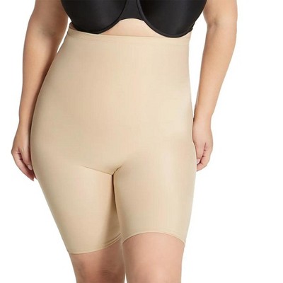 InstantFigure Hi-Waist Shorts Open Gusset Plus Size Shapewear WSH4211C