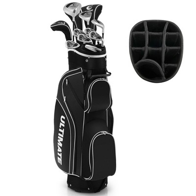 Ladies Womens Complete Golf Clubs Set 10 Pieces Includes Alloy Driver Red\Black\Pink