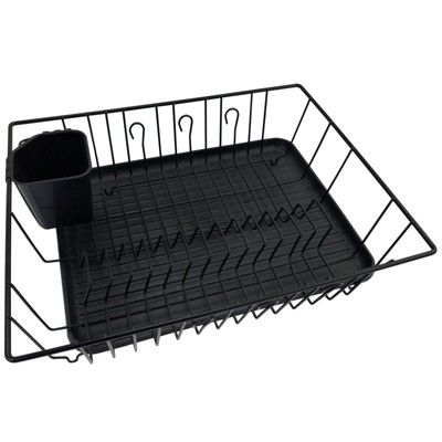 BetterChef 16-inch Dish Rack in Black