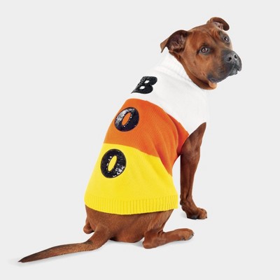 Candy Corn Boo Halloween Dog and Cat Sweater - Boots & Barkley™