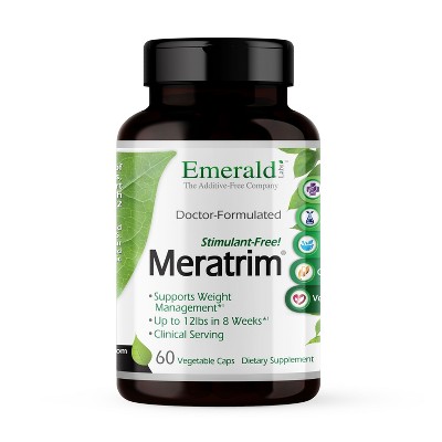 Emerald Labs Meratrim 800mg  - Vegetarian, Gluten-Free, Additive Free - 60 Vegetarian Capsules
