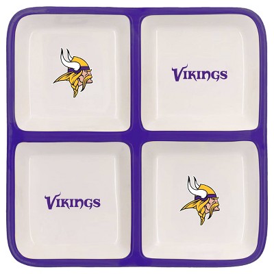 NFL Minnesota Vikings 4-Section Square Tray