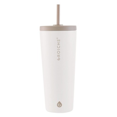 GROSCHE JASPER Insulated Tumbler with Straw - 23oz, Straw Tumbler