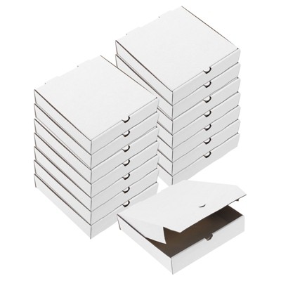 Unique Bargains Cowhide Paper Corrugated Storage Pizza Box 15 Pcs