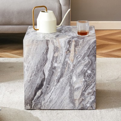 GDFStudio Crane Modern Square Wood 15.7" Side Table