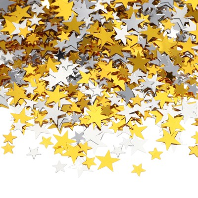 Unique Bargains Party Supply Plastic Lightweight Waterproof Twinkle Metallic Stars Foil Confetti 0.13 Ibs