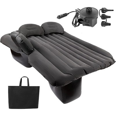 Zone Tech Inflatable Car Travel Air Mattress Back Seat Car blow up camping Bed with 2 Pillows and Pump kit Universal for Car SUV or Truck 1 pack