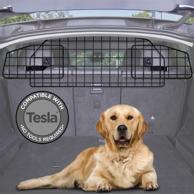 Pawple Dog Car Barrier for Tesla Model Y Adjustable Large Pet Divider Heavy-Duty Wire Mesh Universal Fit