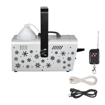 VEVOR Snow Machine, 1500W Handheld/Hanging Snow Maker By Wireless Remote Control, Portable Snowmaking Machine, High Output Snowflake Maker, Black