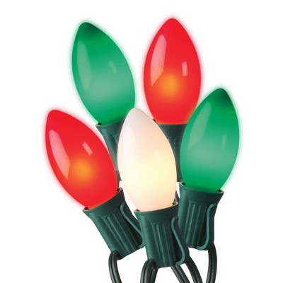 20ct LED Sylvania Stay-lit Incandescent Look Indoor/Outdoor C9 String Lights with Green Wire