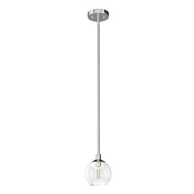 Xidane 6" Mini Pendant Ceiling Light Brushed Nickel Modern Fixture for Indoor Use