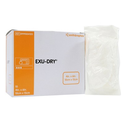 Exu-Dry 5999004120 Dressing With Anti-Shear Layer 4 in. x 6 in. (Box of 10)