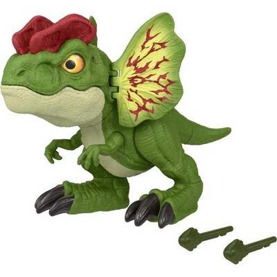 Jurassic World Dinosaur Sound Toy, Uncaged Fierce Launchin Dilophosaurus Figure