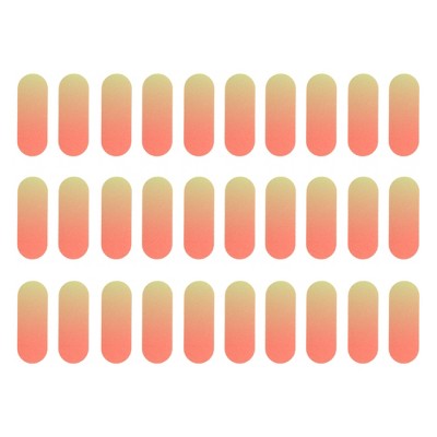 Unique Bargains Durable Mini Straight Sponge Nail Files 30 Pcs