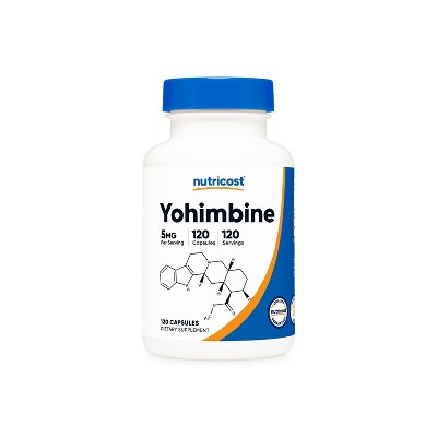 Nutricost Yohimbine HCL Capsules (5 MG) (120 Capsules)