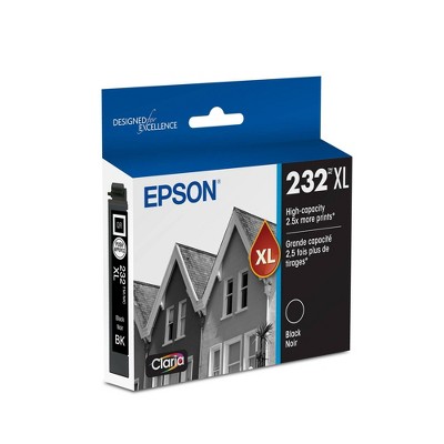 Epson 232XL Single Ink Cartridge - Black (T232XL120-S): High Yield, Printer Cartridge