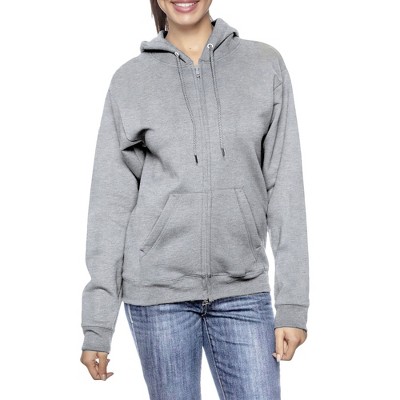 Blue Ice Apparel Women's Loose Fit Fleece-Lined Full-Zip Hoodie