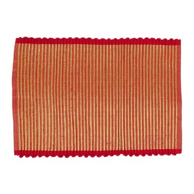 Saro Lifestyle Metallic Elegance Shimmer Stripe Placemat (Set of 4)