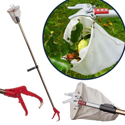 Kings County Tools 10ft Fruit Picker Pole with Bag