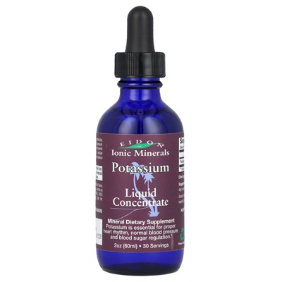 Eidon Ionic Minerals Potassium, Liquid Concentrate, 2 oz (60 ml)