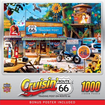 MasterPieces 1000 Piece Puzzle - Trading Post on Rt 66 - 19.25"x26.75"