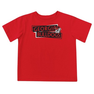 NCAA Georgia Bulldogs Toddler Boys' 2pk Short Sleeve and Long Sleeve T-Shirts