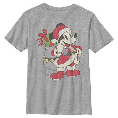 Boy's Disney Mickey Mouse Is Santa T-Shirt