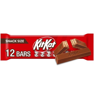 Kit Kat Milk Chocolate Wafer Snack Size Candy Bars - 5.88oz/12ct