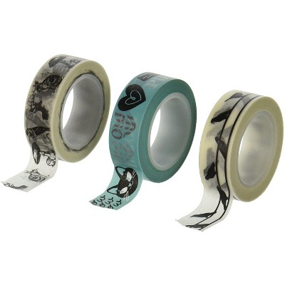 Wrapables Talking Animals Japanese Washi Masking Tape (Set of 3)