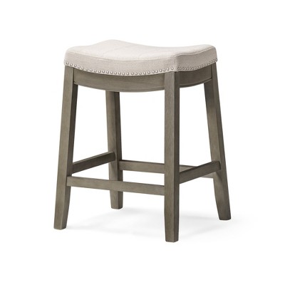 Maven Lane Sophia Backless Counter Stool with Fabric Upholstery 26"
